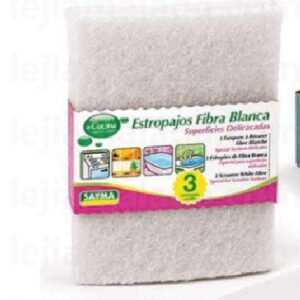 Sayma Estropajos Fibra Blanca x3