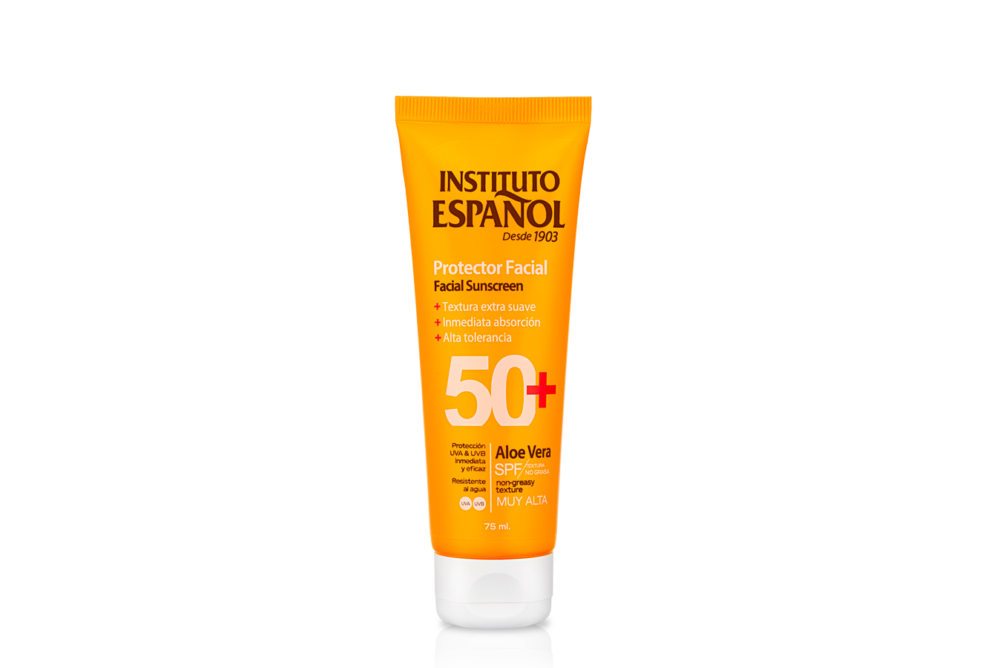 Instituto Español Protector Facial Aloe Vera 50+ 75 ml