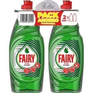 Fairy Ultra Poder Lavavajillas Duplo Pack Ahorro