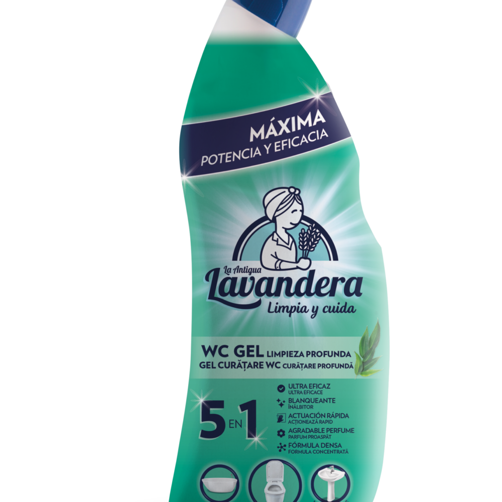 La Lavandera WC Gel 5en1 Con Lejía 750 ml