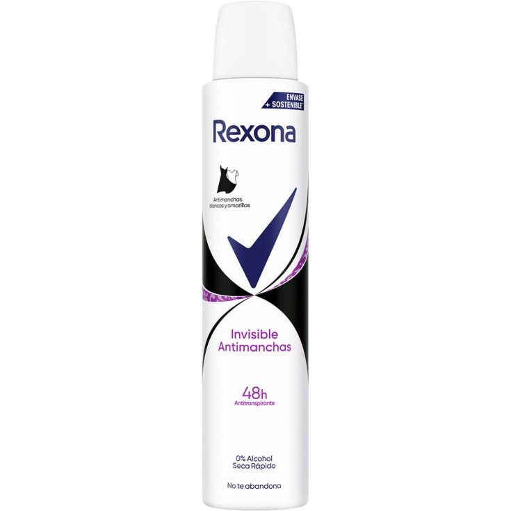Rexona Mujer Invisible Spray Antimanchas 48 h 200 ml