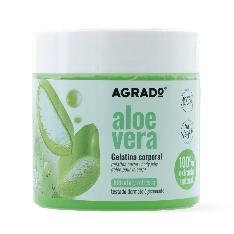 Agrado Gelatina Corporal Tarro 400ml Aloe Vera