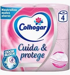 Colhogar Papel Higiénico Rosa 4 Rollos